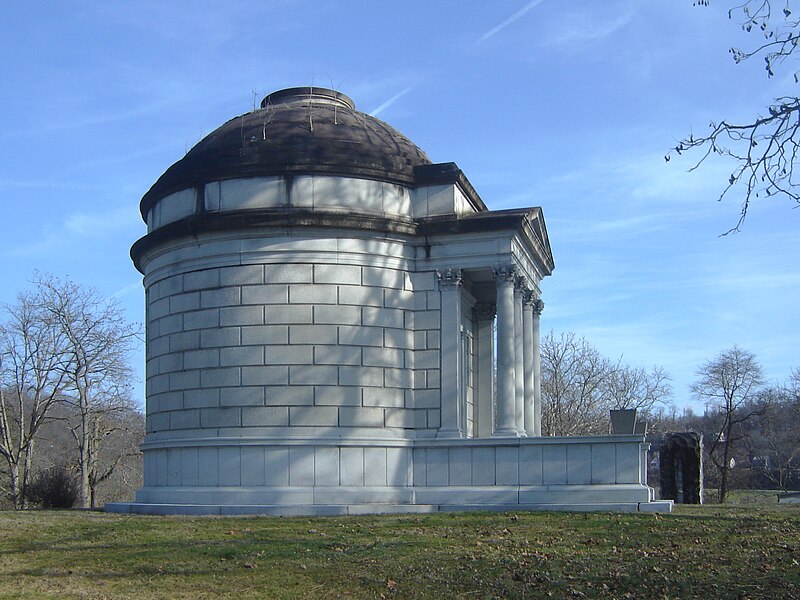 Bindley mausoleum from the left