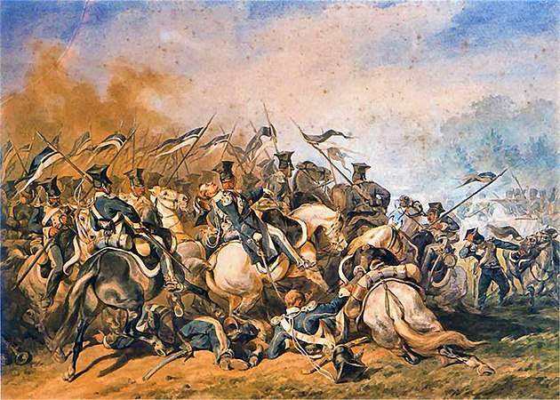 11 июня 1831. Польское ноябрьское восстание 1830–1831. Битва под Остроленкой Коссак 1873. Польское восстание 1830-1831 картины. Восстание в царстве польском 1830.