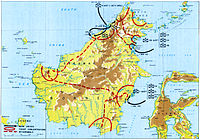 Мапа Борнейської операції