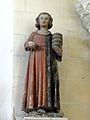 Bréançon (95), église Saint-Crépin-et-Saint-Crépinien, abside, statue de saint Crépin.JPG