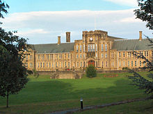 Bradford Grammar School, originally a large secular boys school (now mixed) Bradford GS.jpg
