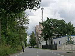 Vista dal centro della strada