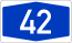 Bundesautobahn 42 numéro.svg
