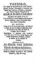 Indulgencias del escapulario de la Virgen del Carmen editado por fray Martín Vergara, carmelita descalzo del convento de Pamplona (1729)