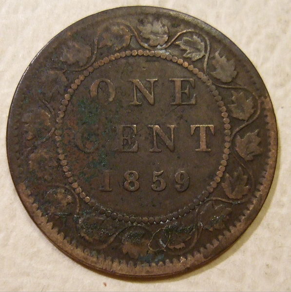 File:CANADA, VICTORIA 1859 -ONE CENT a - Flickr - woody1778a.jpg