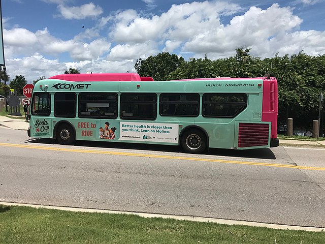 COMET Bus in West Columbia, Lexington County