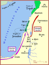 Ain Jalut: Troop movements of the warring parties