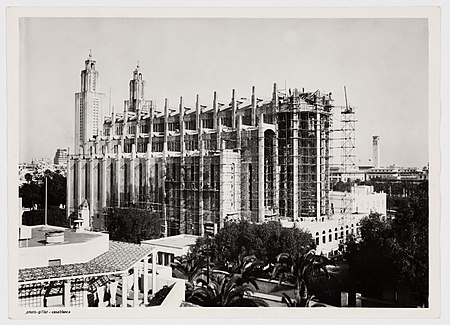 Casablanca, église du Sacré-Cœur, vue du chantier.JPG