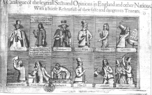 A Catalogue of the Severall Sects and Opinions in England and other Nations. 1647. An example of a satirical popular print. Catalogue of Sects.GIF