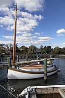 A catboat at Chestertown, Maryland