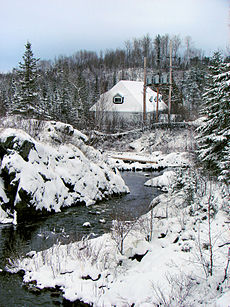 The Charlton Power House was built in 1914 and provided hydro-electric power to Charlton and Englehart. It was one of the buildings in Charlton to survive the Great Fire of 1922 along with the station masters house, sheltering many persons during that event. From 1944 to 1963 it was used as a gristmill. Charlton ON 2.JPG