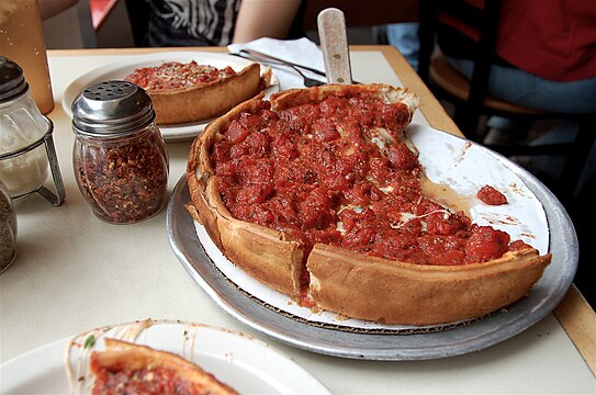 Chicago-style pizza — deep dish