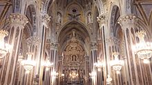 Interior of the sanctuary Chiesa Custonaci - interno.jpg