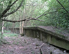 Former railway station platforms