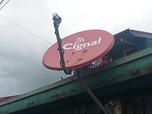 Cignal's satellite dish Cignal satellite dish on a household..jpg