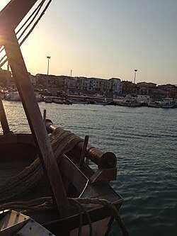Cirò Marina a tenger felől nézve