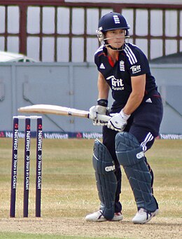 Claire Taylor slaat voor Engeland