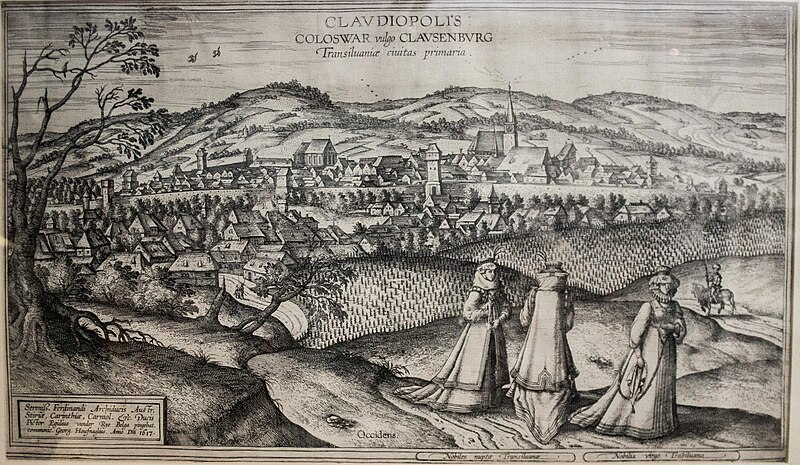 File:Cluj by Joris Hoefnagel, 1617 (black and white version).jpg