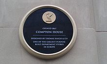 Compton House - Plaque Compton House - Plaque (Liverpool).jpg