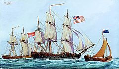 Image 24Continental ship Columbus with captured British brig Lord Lifford, 1776 (from Continental Navy)