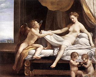 <i>Danaë</i> (Correggio) painting by Antonio da Correggio