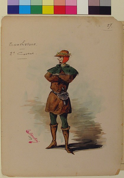 File:Costume Design for "Touchstone" -a-; Descriptive Sheet of Costume and Accessories -b- MET 69.683.6a, b.jpg