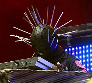 Jones performing with Slipknot in 2009