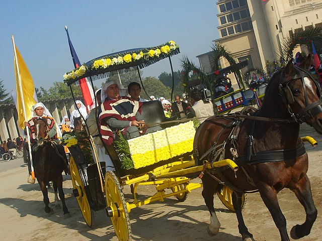 A celebration of La festividad de Cuasimodo in Chile.