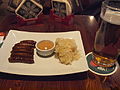 Czech sausages and sauerkraut at restaurant Poseidon, Helsinki (bright).jpg