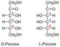 de: Struktur von Psicose; en: Structure of psicose