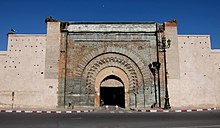 Bab Agnaou, the ornamental gate and main entrance of the Kasbah Das Bab Agnaou aus dem Jahr 1190, Marrakesch - panoramio.jpg