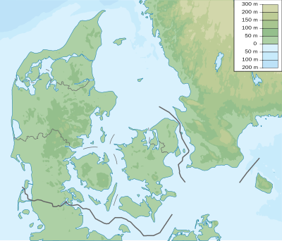 위치 지도 덴마크