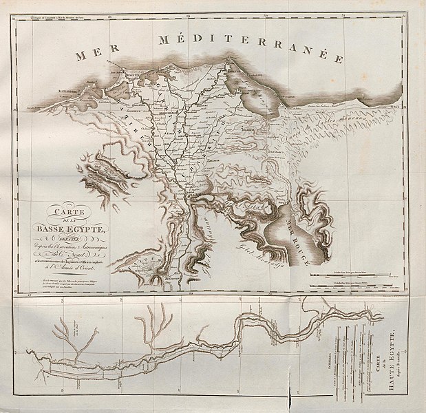 Pl.1 - Charte générale de l'Egypte inférieure