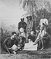 Die Gartenlaube (1878) b 113.jpg Henry Stanley und Mitglieder der portugiesischen Gesellschaft in San Paolo de Loando