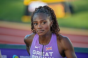 Dina Asher-Smith bei den Weltmeisterschaften 2022 in Eugene