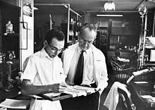 Dr. Irvine Page and Lab Tech 1960s A3112.jpg