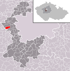 Drahelčice - Carte