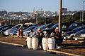 Drummers on West end of park near Dutch Mill