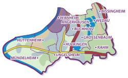 Karte von Wanheim-Angerhausen