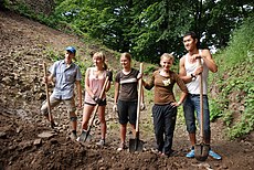 EVS volunteer project within Nevitsky Castle reconstruction.jpg