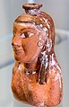 East Greek plastic aryballos - female bust - København NCG 3296 - 03