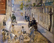 Manet, La Rue Mosnier aux paveurs, 1878