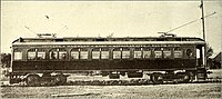 開通初期の交流電車（1909年撮影）
