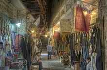 Embroidered dresses on display in Souq Waqif Embroidered dresses in Souq Waqif.jpg