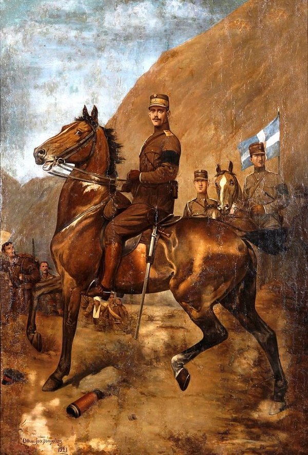 King Constantine I during the Second Balkan War