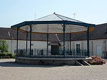 Photographie du kiosque à musique d'Escaudain.