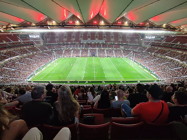 Spain playing Classic All Blacks at Metropolitano Stadium in 2022.