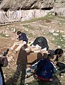 Excavation at Paleolithic site of Bawa Yawan, Zagros, Iran 2017.jpg