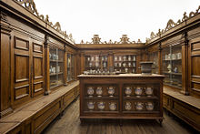 Convent pharmacy exhibited at the Museo nazionale della scienza e della tecnologia Leonardo da Vinci of Milan.