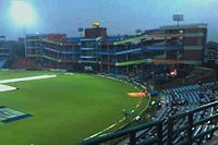 Feroz Shah Kotla stadium, home of the Delhi Capitals Feroz shah kotla stadium at evening.jpg